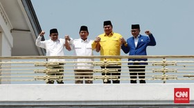 FOTO: Momen Golkar dan PAN Resmi Dukung Prabowo sebagai Capres