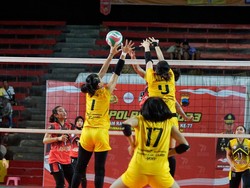 Tim Volley Ball Polda Jatim Optimis Lolos 8 Besar Kapolri Cup 2023
