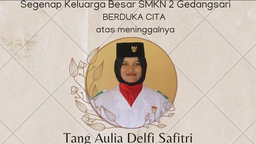 Anggota paskibraka meninggal dunia Anggota paskibraka meninggal dunia