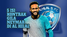 INFOGRAFIS: 5 Isi Kontrak Gila Neymar di Al Hilal