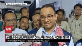 VIDEO: Anies: Pengumuman Nama Cawapres Tunggu Momen Tepat