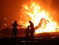 Drone Ukraina Hantam Tangki Gas Rusia, Picu Kebakaran Dahsyat
