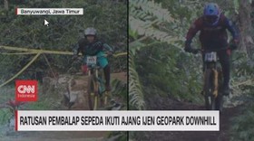VIDEO: Ratusan Pembalap Sepeda Ikuti Ajang Ijen Geopark Downhill