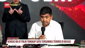 VIDEO: Densus 88 Sebut Terduga Teroris Bekasi Dibaiat ISIS Tahun 2014