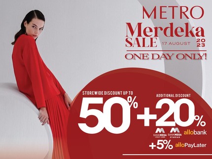 HUT RI ke-78 METRO Department Store Gelar Promo Merdeka Sale, Diskon Gede-gedean