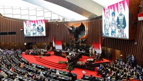 Sejumlah Menteri Tiba di Lokasi Sidang Tahunan MPR