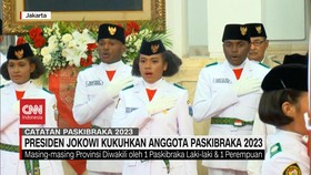 VIDEO: Presiden Jokowi Kukuhkan Anggota Paskibraka 2023