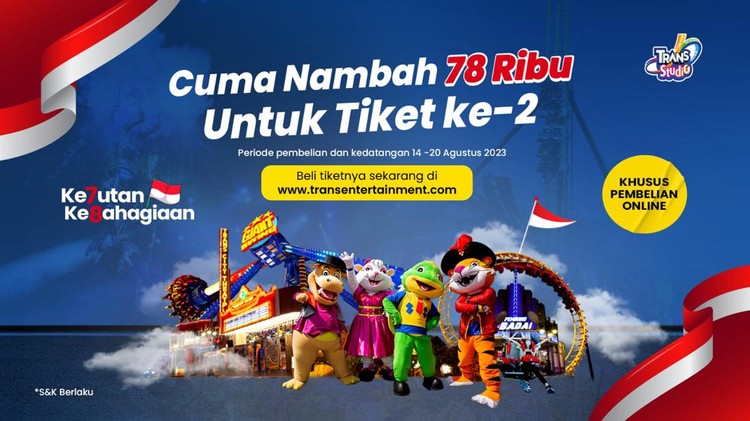 Ajak Si Kecil Liburan Seru Lewat Promo 17-an Trans Studio Bandung & Cibubur