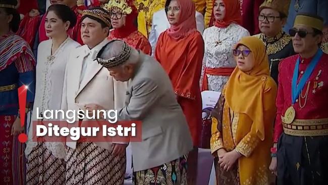 Detik-detik Menteri Basuki Iseng 'Buka Baju' Erick Thohir di HUT RI ke-78