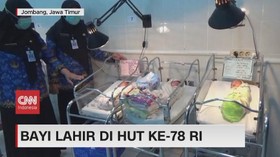 VIDEO: Bayi Lahir di HUT Ke-78 RI