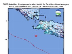 Gempa M 5,9 Guncang Banten, Terasa Sampai Jakarta