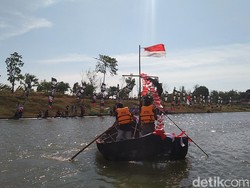 Uniknya Festival Pecunan, Lomba Hias dan Balap Perahu di Majalengka