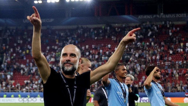 Pelatih Manchester City Pep Guardiola menepis klaim Carlo Ancelotti bahwa Real Madrid kalah di semifinal Liga Champions musim lalu karena kurangnya karakter.