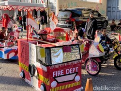 Keren! Karnaval Anak-anak Warga Gumuruh Bandung Kostumnya dari Barang Bekas