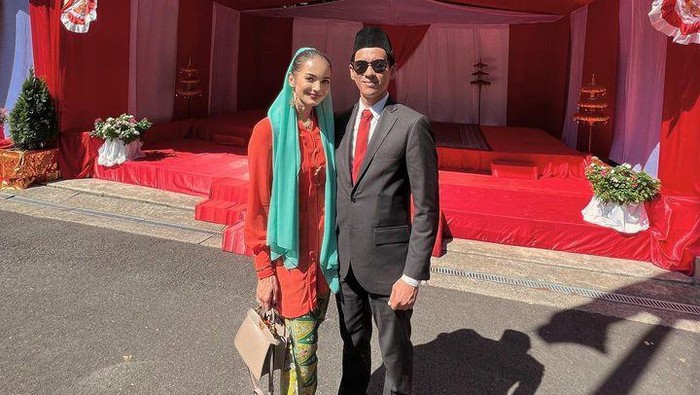 Enzy Storia upacara 17 Agustus di KBRI Washington DC.