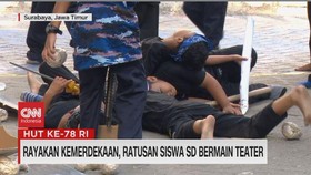 VIDEO: Rayakan Kemerdekaan, Ratusan Siswa SD Bermain Teater