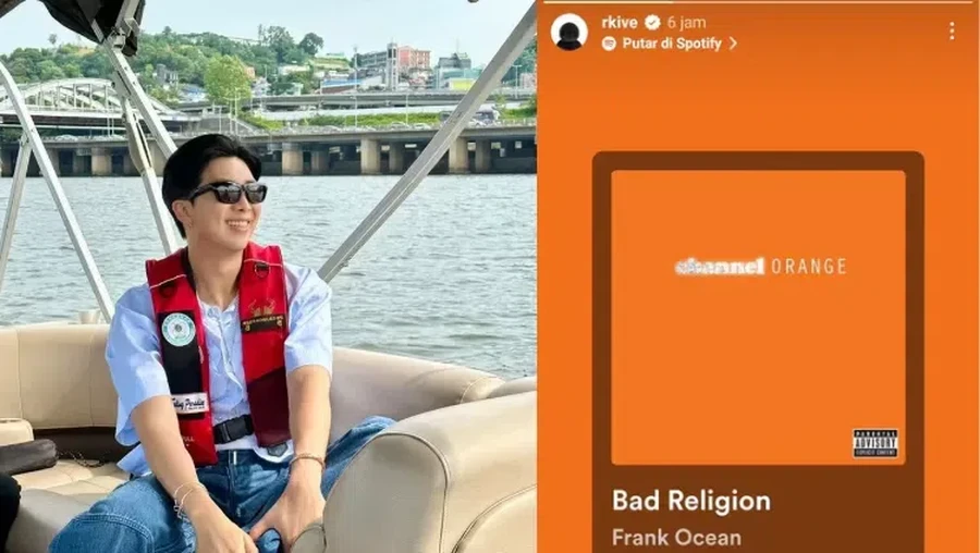 rm bts RM BTS unggah lagu Bad Religion