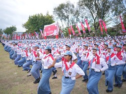 1.600 Siswa di Klaten Tampilkan Aubade dalam HUT Ke-78 Kemerdekaan RI