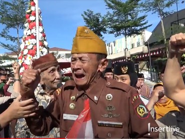 Veteran Pejuang Menangis Haru di Hari Kemerdekaan RI ke-78