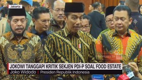 VIDEO: Jokowi Tanggapi Kritik Sekjen PDI-P Soal Food Estate