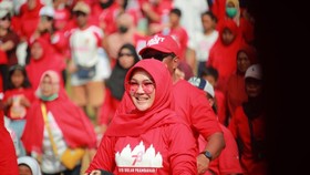 Jalin Silaturahmi, Bupati Klaten Ikuti Senam Bersama di Prambanan