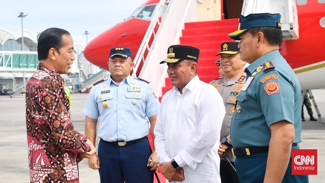 Gubernur Sumatera Utara (Sumut) Edy Rahmayadi mengaku beruntung Sumut sering dikunjungi Presiden Joko Widodo.