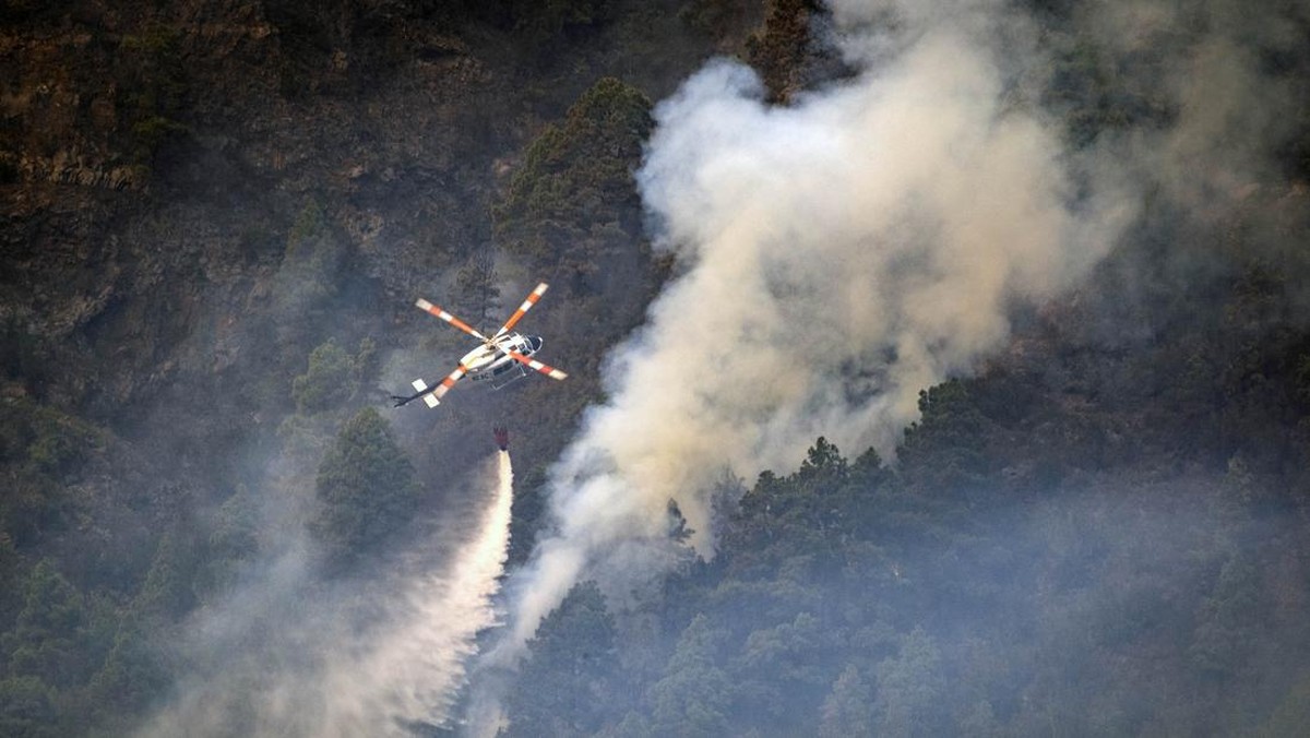 FOTO: Kebakaran Hutan Parah 'Hanguskan' Pulau Tanarife Spanyol