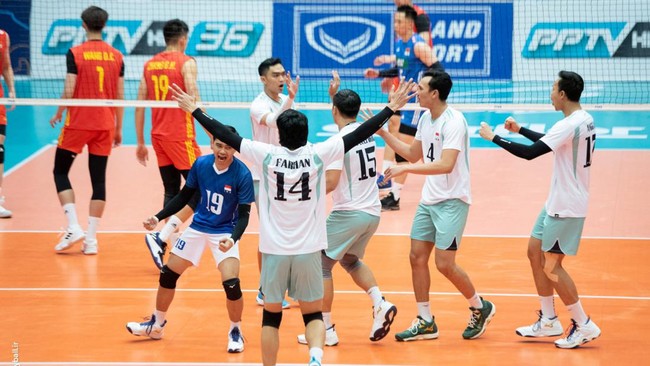 Duel Timnas Voli Indonesia vs China di Asian Games 2023 bisa disaksikan lewat siaran langsung, Jumat (22/9).