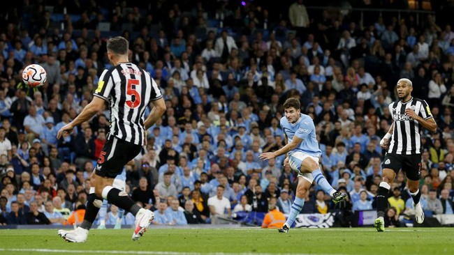 Manchester City raih kemenangan tipis 1-0 atas Newcastle United pada pekan kedua Liga Inggris di Stadion Etihad