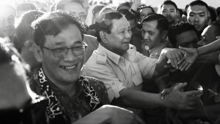 Prabowo Subianto dan Budiman Sudjatmiko. (Tangkapan layar Instagram @prabowo)