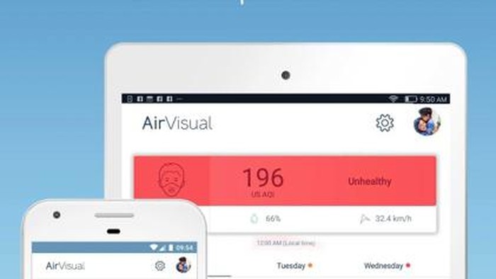 Aplikasi IQAir AirVisual Kualitas Udara