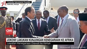 VIDEO: Disambut Meriah, Jokowi Lakukan Kunjungan Kenegaraan ke Afrika