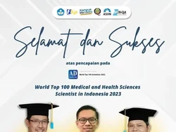 Top! 3 Peneliti Unair Masuk 100 Ilmuwan Terbaik Dunia, Siapa Saja Mereka?