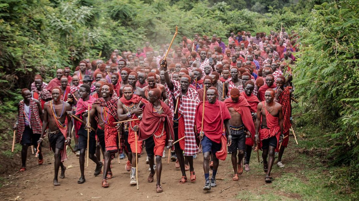 FOTO: Eunoto, Ritual Peralihan Jadi Dewasa Suku Maasai di Kenya