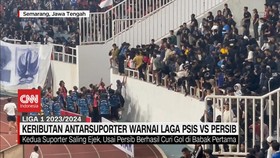 VIDEO: Keributan Antar Suporter Warnai Laga PSIS vs PERSIB