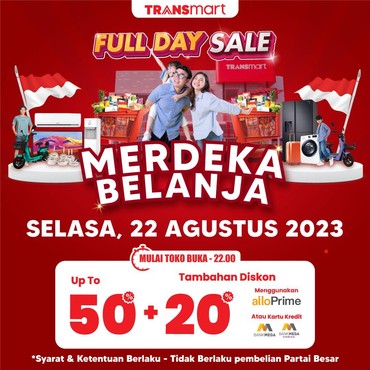 Besok Transmart Full Day Sale Lagi, Sepeda-Koper Dijual Murah