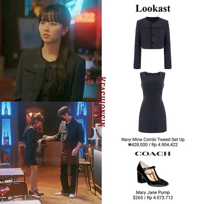 Kim So Hyun berdandan dengan dress dari Lookast yang harganya Rp4,9 juta beserta pump keluaran COACH, menjadikan penampilannya menawan dan elegan./ Foto: instagram.com/kfashionsin