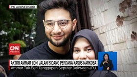 VIDEO: Aktor Ammar Zoni Jalani Sidang Perdana Kasus Narkoba
