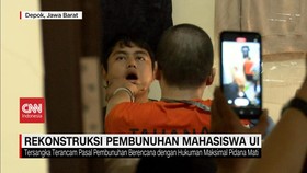 VIDEO: Rekonstruksi Pembunuhan Mahasiswa UI Dihadiri 3 Jaksa