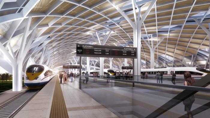 Ilustrasi fasilitas KCJB yang lengkap. /Foto: kcic.co.id/