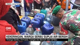 VIDEO: Kekeringan, Warga Serbu Suplai Air Bersih