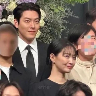 9 Tahun Pacaran, Intip 7 Foto Kim Woo Bin & Shin Min Ah Terciduk Kondangan Bareng