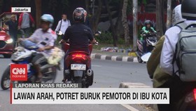 VIDEO: Lawan Arah, Potret Buruk Pemotor di Ibu Kota