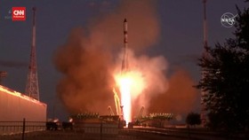 VIDEO: Kazakhstan Kirim Roket Soyuz ke ISS, Bawa Pasokan Makanan