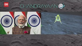 VIDEO: Momen Bersejarah Wahana Chandrayaan-3 India Mendarat di Bulan