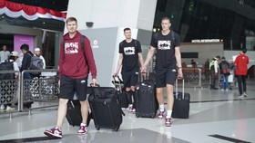 Latvia Tiba di Jakarta, Didampingi Bintang NBA