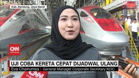 VIDEO: Uji Coba Kereta Cepat Dijadwal Ulang