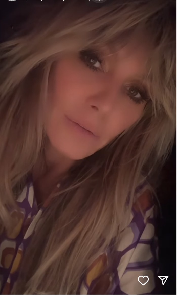 Tangkapan layar Instagram Story Heidi Klum saat meluruskan berita pola makannya