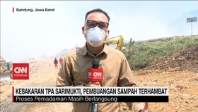 VIDEO: Kebakaran TPA Sarimukti, Pembuangan Sampah Terhambat