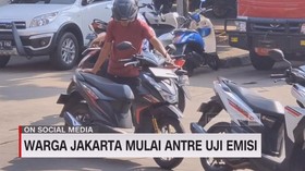 VIDEO: Warga Jakarta Mulai Antre Uji Emisi